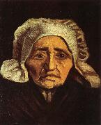 Vincent Van Gogh Head of an old peasant Woman with White Cap (nn04) oil painting picture wholesale